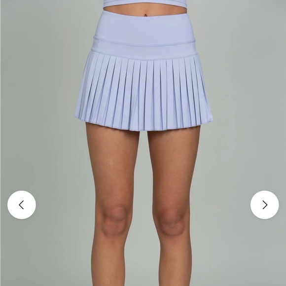 Goldhinge Dresses & Skirts - GOLDHINGE LAVENDER FIELDS PLEATED TENNIS SKIRT